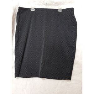 Lane Bryant sz 26 black white midi career skirt